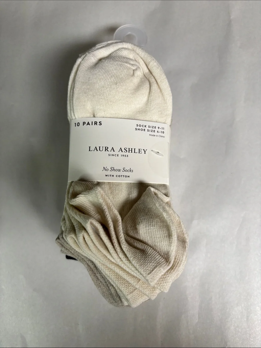New Laura Ashley Socks Women’s 10 Pair Multicolor No Show Socks Casual Active